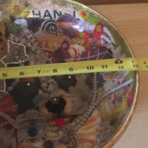 Beautiful accessories make life extraordinary! One of a kind, decoupaged bowl. - Picture 13 of 13